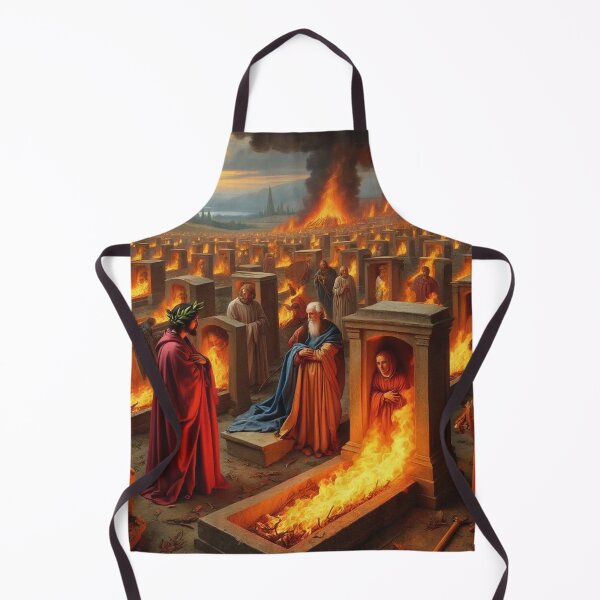Item preview,  Painting depicting Dante's Inferno the Divine Comedy medieval art designed and sold by Vintage Designs +.