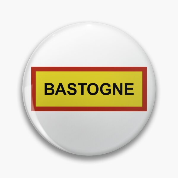 Item preview, Bastogne Town Sign | WWII Clean Historic Route Design designed and sold by ArcticPastel.