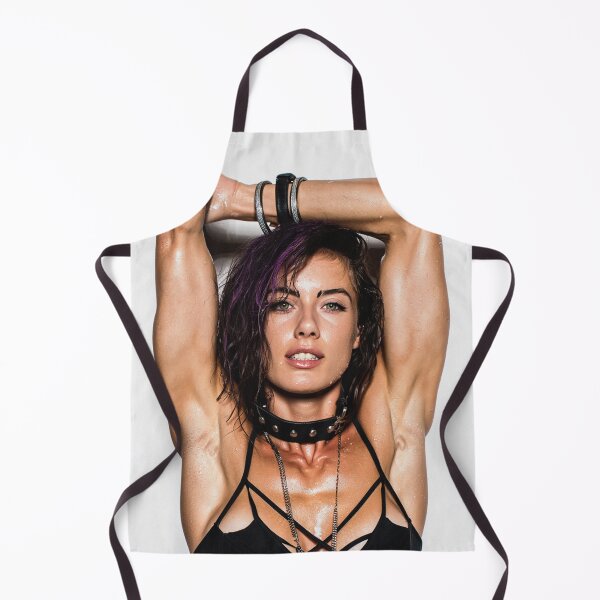 Item preview,  Beautiful sexy gym woman posing with her arms up showing her armpits sweating designed and sold by Vintage Designs +.