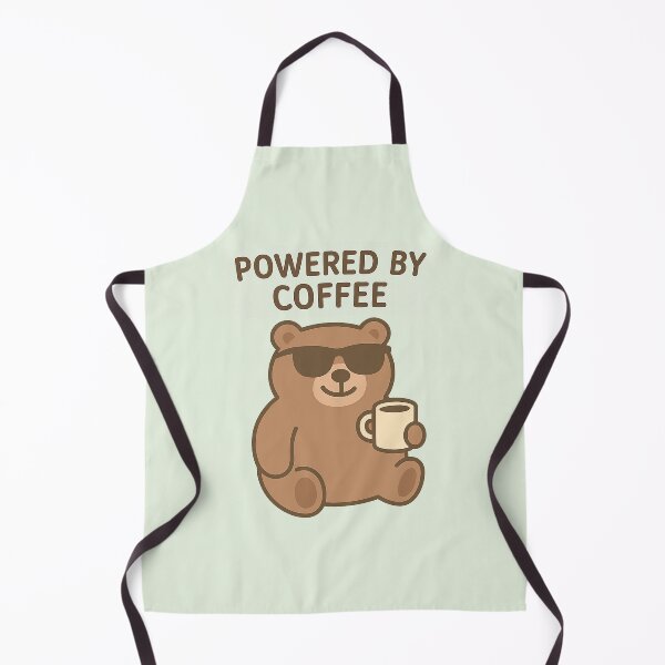 Item preview, Chunky Bear – Powered by Coffee ☕ | Cute Kawaii Bear designed and sold by Chunky Bear.