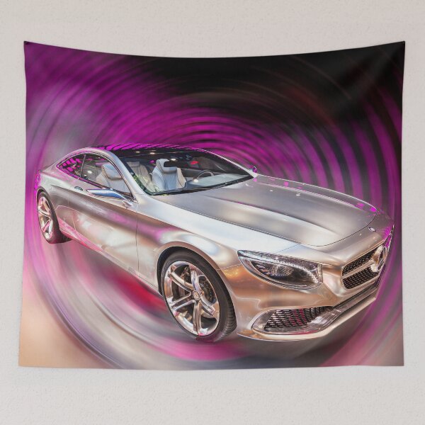 Item preview, Silver Car, Purple Swirl Background designed and sold by Paul Thompson Photography.