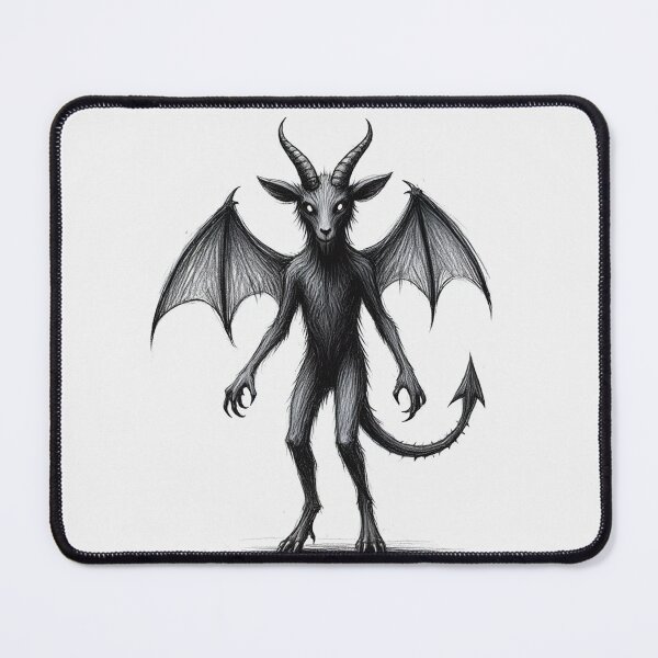 Item preview, Jersey Devil Crptid illustration designed and sold by Vintage Designs +.