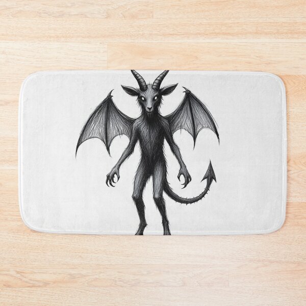 Item preview, Jersey Devil Crptid illustration designed and sold by Vintage Designs +.