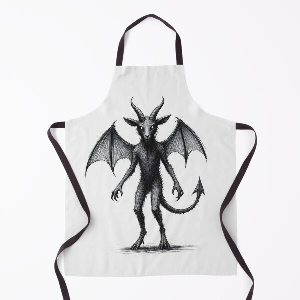 Item preview, Jersey Devil Crptid illustration designed and sold by Vintage Designs +.