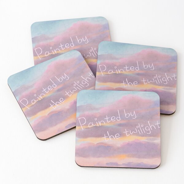 Item preview, Painted by the Twilight – Watercolor Sunset Sky designed and sold by Jeju Sunset Letters.
