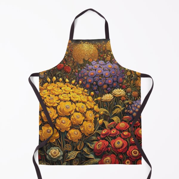 Item preview, A Beautiful Flower Garden painting inspired by Gustav Klimt designed and sold by Vintage Designs +.