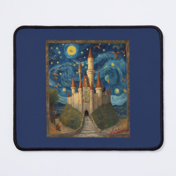 Item preview,  "Enchanted Castle: Starry Night Sky and Magical Creatures" designed and sold by Artisticanvas.