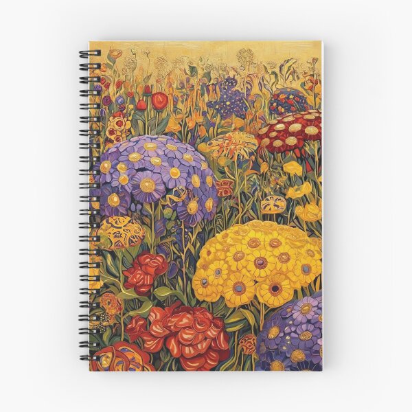 Item preview, A Beautiful Flower Garden painting inspired by Gustav Klimt designed and sold by Vintage Designs +.