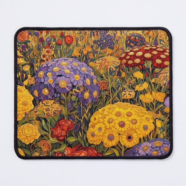 Item preview, A Beautiful Flower Garden painting inspired by Gustav Klimt designed and sold by Vintage Designs +.