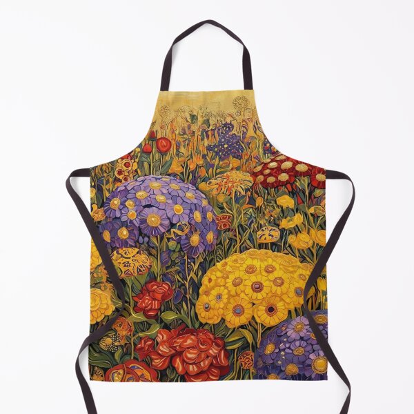 Item preview, A Beautiful Flower Garden painting inspired by Gustav Klimt designed and sold by Vintage Designs +.