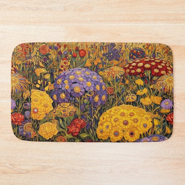 Item preview, A Beautiful Flower Garden painting inspired by Gustav Klimt designed and sold by Vintage Designs +.