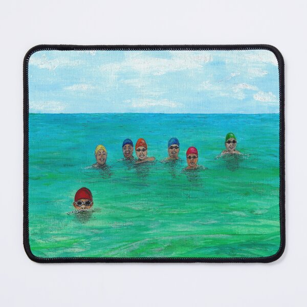 Item preview, Wild Swimming Group-Swimming In The Ocean-Lake-River-Cold Water Swimmer designed and sold by Breezy Cove Art.