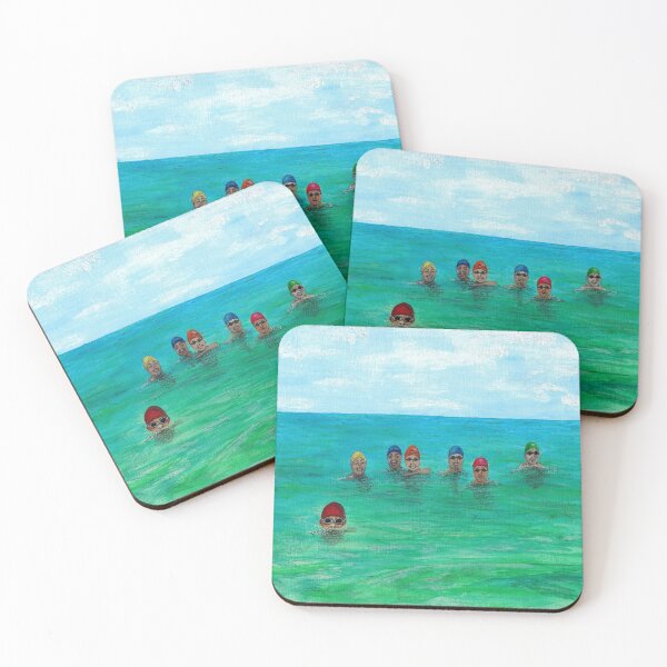 Item preview, Wild Swimming Group-Swimming In The Ocean-Lake-River-Cold Water Swimmer designed and sold by Breezy Cove Art.