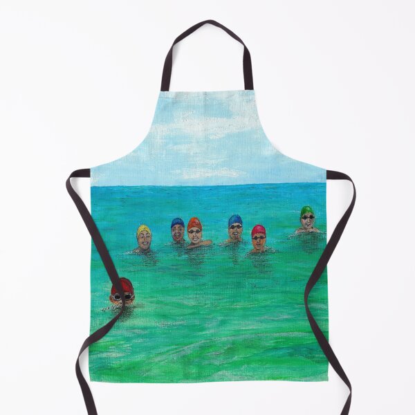 Item preview, Wild Swimming Group-Swimming In The Ocean-Lake-River-Cold Water Swimmer designed and sold by Breezy Cove Art.