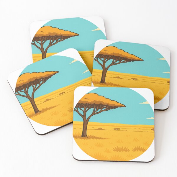 Item preview, Savanna Landscape Lone Tree in the Wild designed and sold by NettoShop.