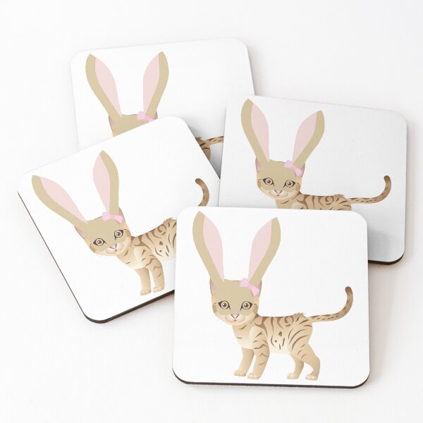 Item preview, Cat with rabbit ears designed and sold by Kamoufleur.