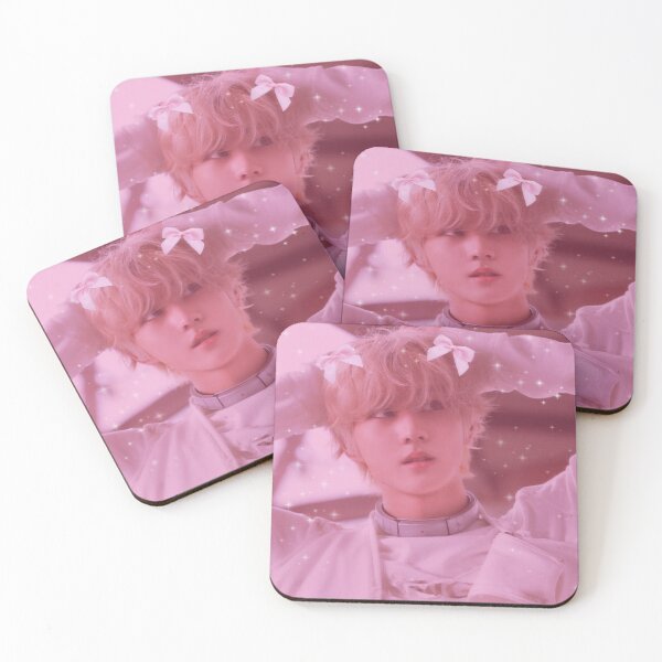 Item preview, JUNGWON Pink ribbon icon  designed and sold by Enhyconss.
