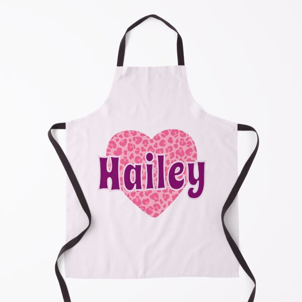 Item preview, Hailey Name Pink Leopard Heart designed and sold by Jeallan Designs.
