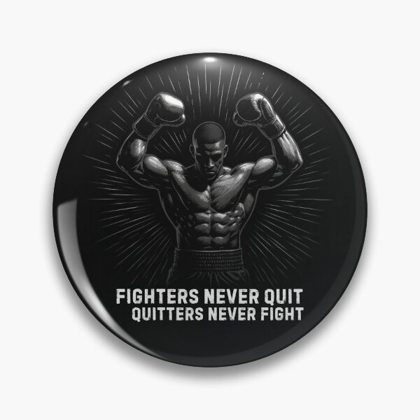 Item preview, Fighters Never Quit – Motivational Boxing Champion Artwork designed and sold by JaelTees.