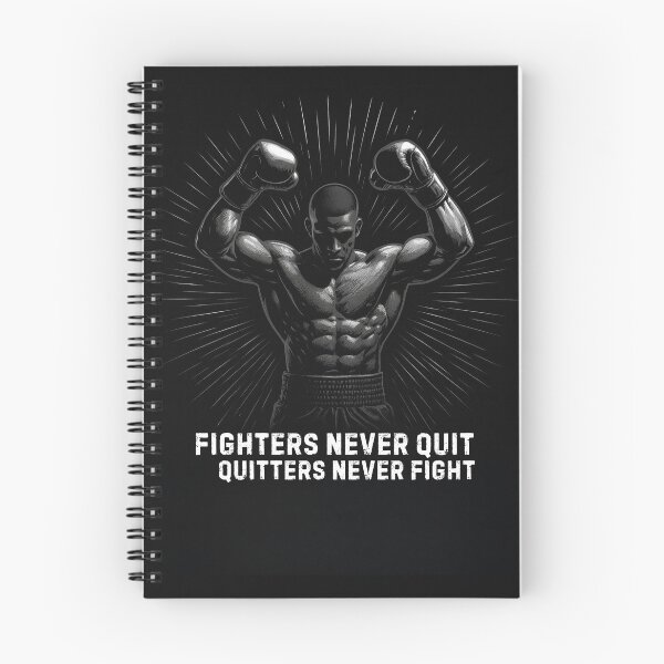 Item preview, Fighters Never Quit – Motivational Boxing Champion Artwork designed and sold by JaelTees.