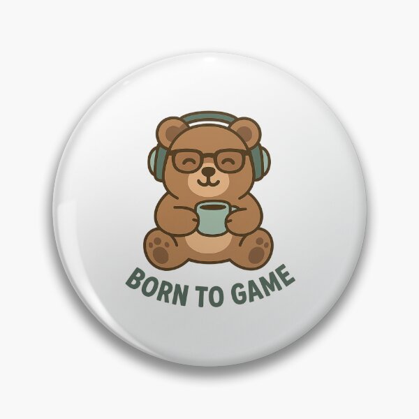 Item preview, Chunky Bear – Born to Game ? | Cute Gamer Bear designed and sold by Chunky Bear.