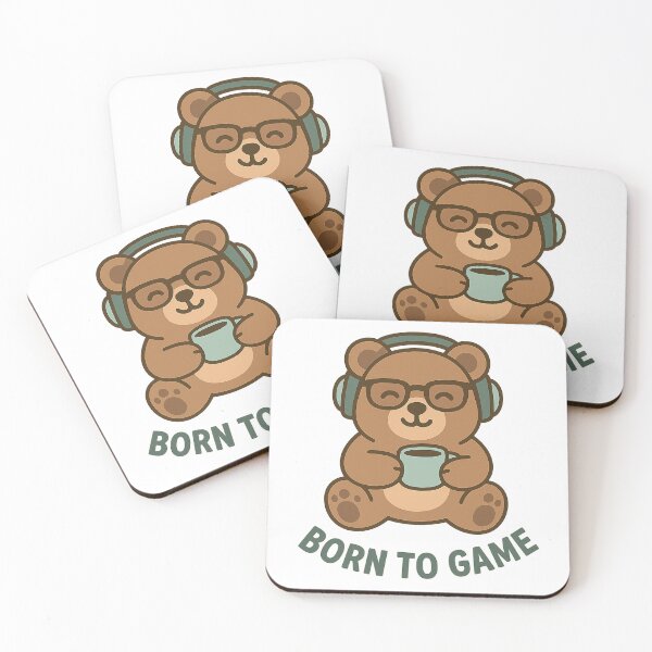 Item preview, Chunky Bear – Born to Game ? | Cute Gamer Bear designed and sold by Chunky Bear.