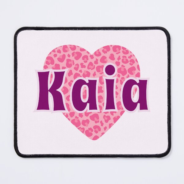 Item preview, Kaia Name Pink Leopard Heart designed and sold by Jeallan Designs.