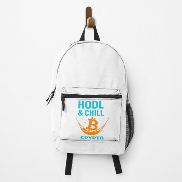 Item preview, "HODL & CHILL Crypto" – Relaxed Bitcoin Mindset Design designed and sold by BitCrop.