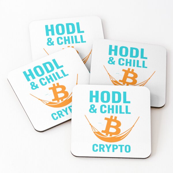 Item preview, "HODL & CHILL Crypto" – Relaxed Bitcoin Mindset Design designed and sold by BitCrop.