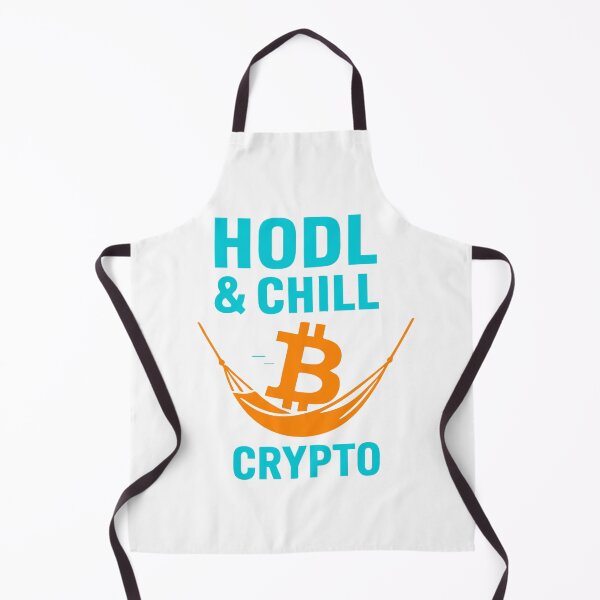 Item preview, "HODL & CHILL Crypto" – Relaxed Bitcoin Mindset Design designed and sold by BitCrop.