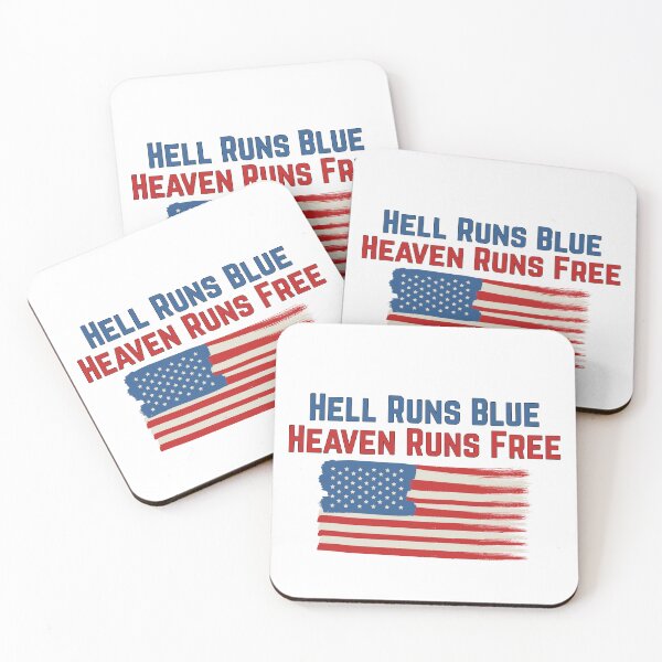 Item preview, Hell Runs Blue Heaven Runs Free designed and sold by ANNINOART ⭐⭐⭐⭐⭐.