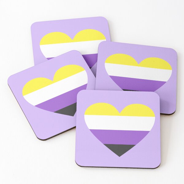 Item preview, Non-Binary Pride Heart designed and sold by smalltrooper.