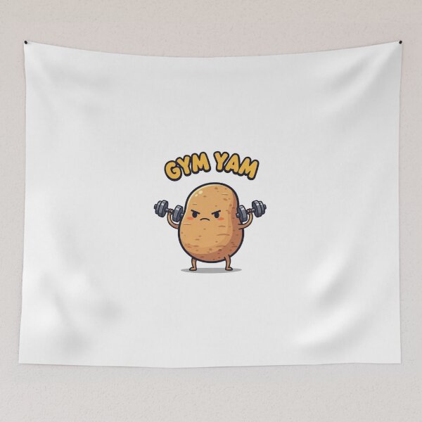Item preview, Gym Yam – Funny Workout Potato Design designed and sold by Rank Sol.