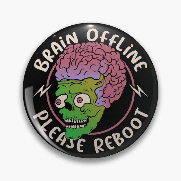 Item preview, Brain Offline Please Reboot - Study Humor designed and sold by JavaGraph.