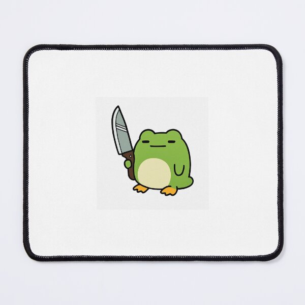 Item preview, Cute Frog with Knife – Dark Humor designed and sold by Akira685.