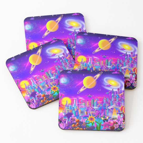 Item preview, Wondrous Cosmic City designed and sold by GeraldNewtonArt.