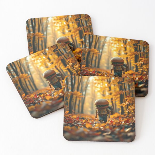 Item preview, Autumn Scout Burger – Cozy Fall Food Art designed and sold by BurgerOddity & Gli Angoli Rettili.