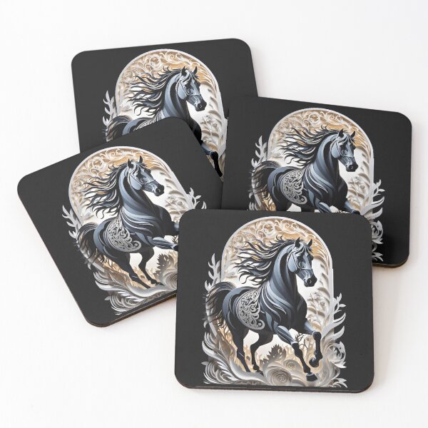 Item preview, Horse galloping like a paper cut-out designed and sold by IHImage.