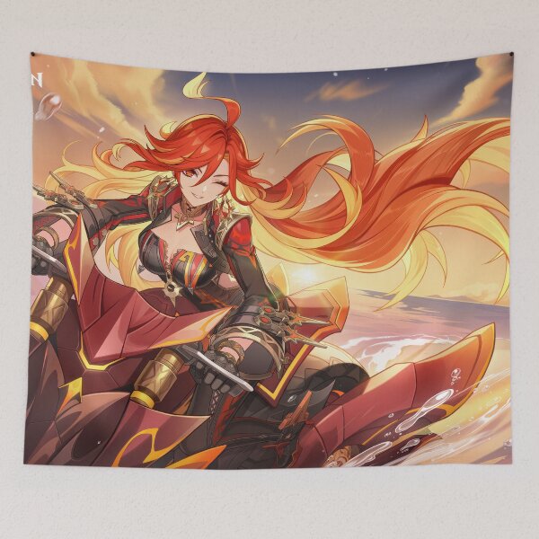 Item preview, Mavuika Genshin Impact August Calendar Artwork designed and sold by Astral Drop.