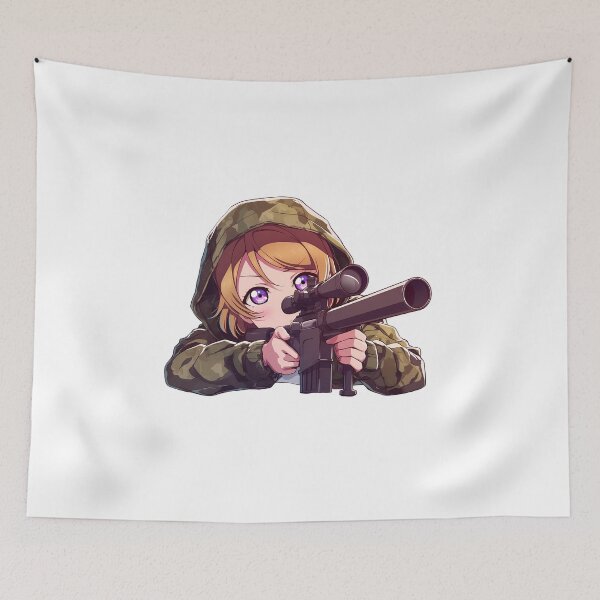 Item preview, Chibi Hanayo Koizumi Love Live Sniper Cute Kawaii designed and sold by Williamhallano.