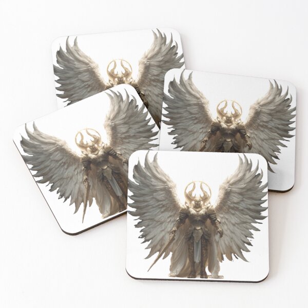 Item preview, Guardian Angel Warrior with Wings designed and sold by AlexLineArt.