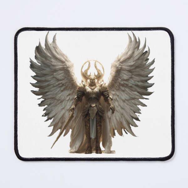 Item preview, Guardian Angel Warrior with Wings designed and sold by AlexLineArt.