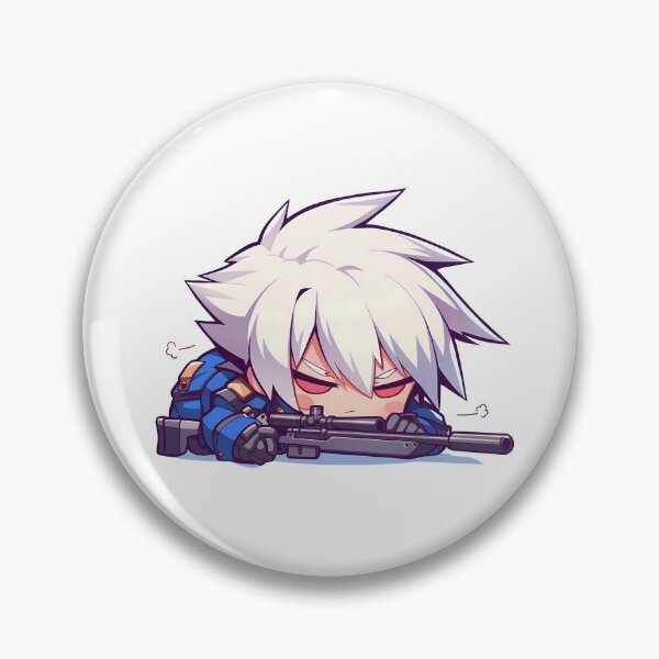 Item preview, Game Chibi Jin Kisaragi Blazblue Sniper Cute Kawaii designed and sold by Williamhallano.