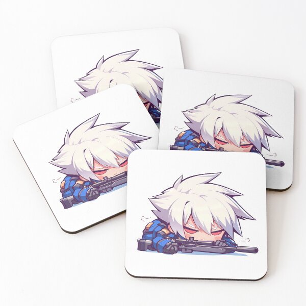 Item preview, Game Chibi Jin Kisaragi Blazblue Sniper Cute Kawaii designed and sold by Williamhallano.