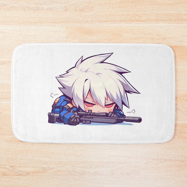 Item preview, Game Chibi Jin Kisaragi Blazblue Sniper Cute Kawaii designed and sold by Williamhallano.