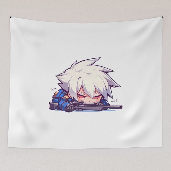 Item preview, Game Chibi Jin Kisaragi Blazblue Sniper Cute Kawaii designed and sold by Williamhallano.