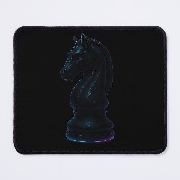 Item preview, Shadow Knight – Obsidian Glow 3D Chess Piece Design designed and sold by ArcadiaSilence.