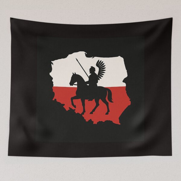Item preview, Silhouette of a Polish winged hussar on horseback designed and sold by CracStudio.