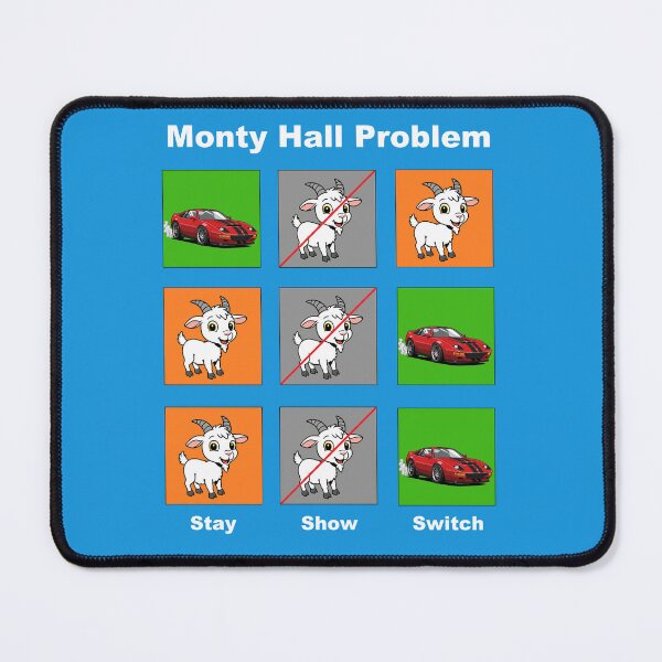 Item preview, The Monty Hall Problem (also available in black text) designed and sold by MarkArtDesignUK.