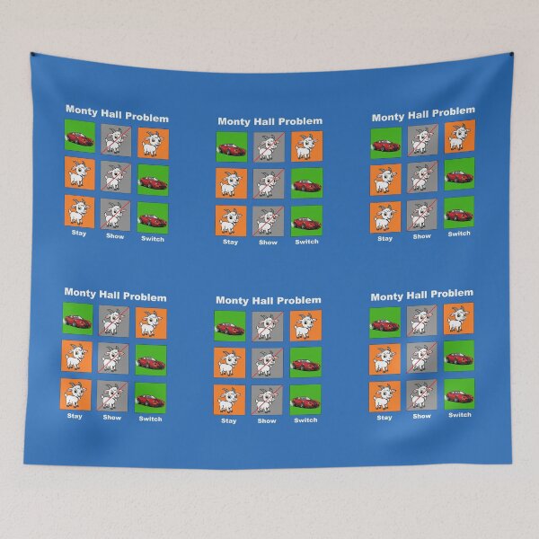 Item preview, The Monty Hall Problem (also available in black text) designed and sold by MarkArtDesignUK.